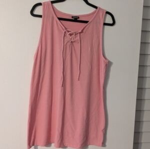 Torrid Pink Ribbed Tank Top Size 2 (18/20)